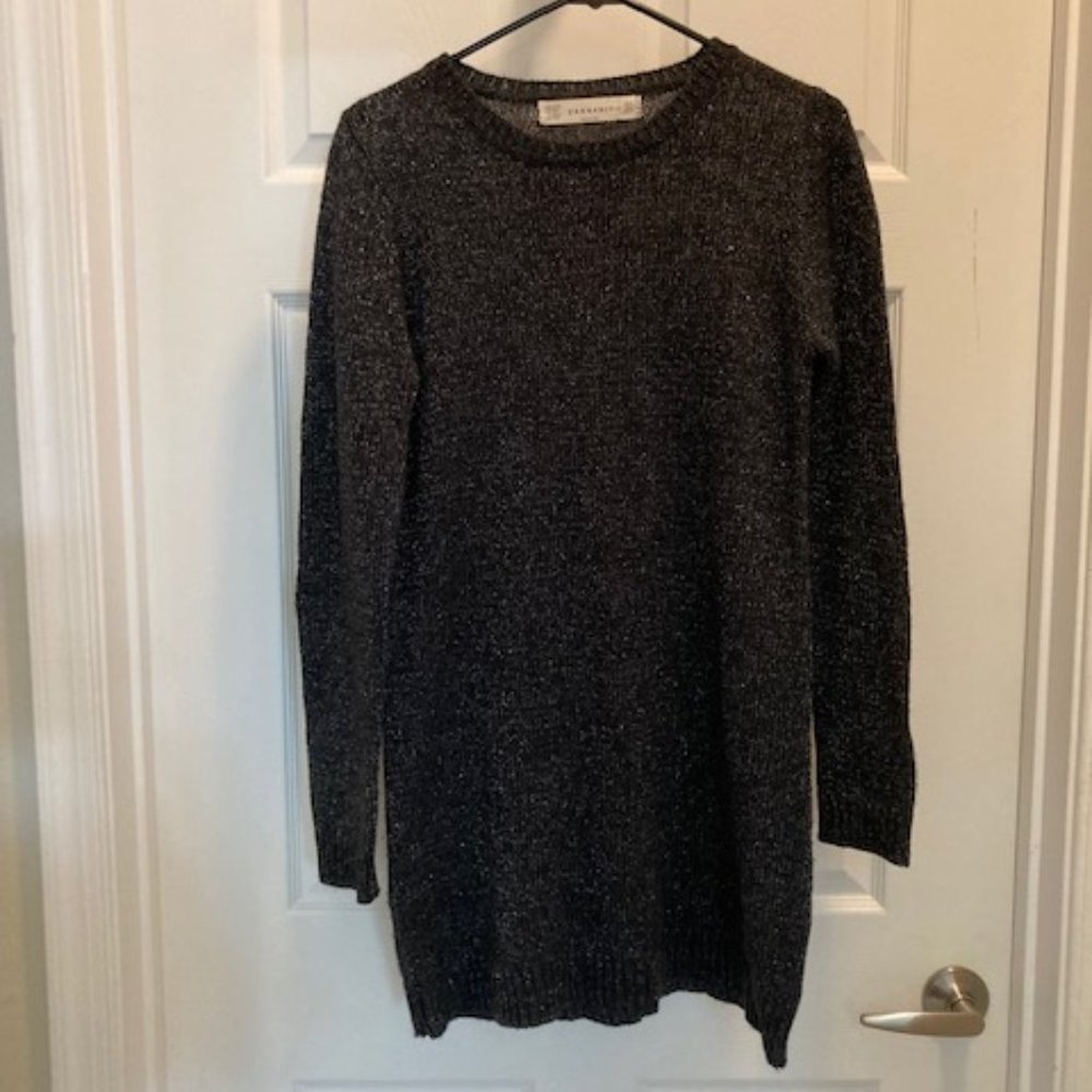 Zara Sparkle Knit Sweater Dress